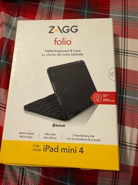 ZAGG Folio Bluetooth Keyboard Case for iPad mini 4 - Black